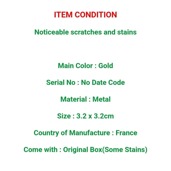 Chanel Gold Button Earrings VINTAGE - Picture 10 of 10